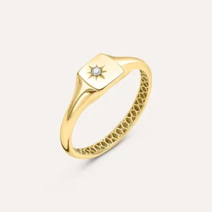 Anello Chevalier Beverly Oro Giallo Cubic Zirconia