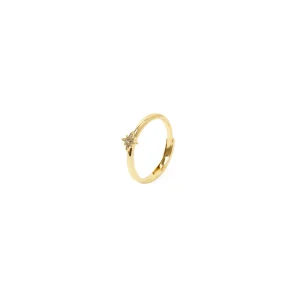 Anello con piccola stella in pavé di zirconi Starlet
