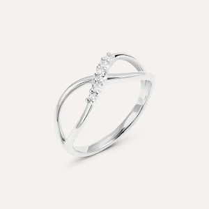 Anello Fantasia Claire Oro Bianco Cubic Zirconia