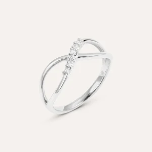 Anello Fantasia Claire Oro Bianco Cubic Zirconia