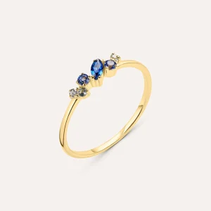 Anello Fantasia Claire Oro Giallo Cubic Zirconia