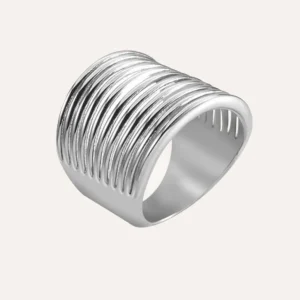 Anello Fascia Moonlight Acciaio