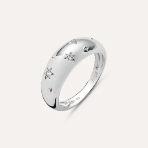 Anello Fascia Silver Collection Argento Rodiato Cubic Zirconia