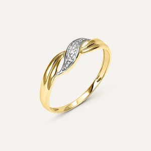 Anello Fascia Sophia Oro Bicolore Diamante