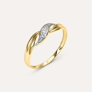 Anello Fascia Sophia Oro Bicolore Diamante