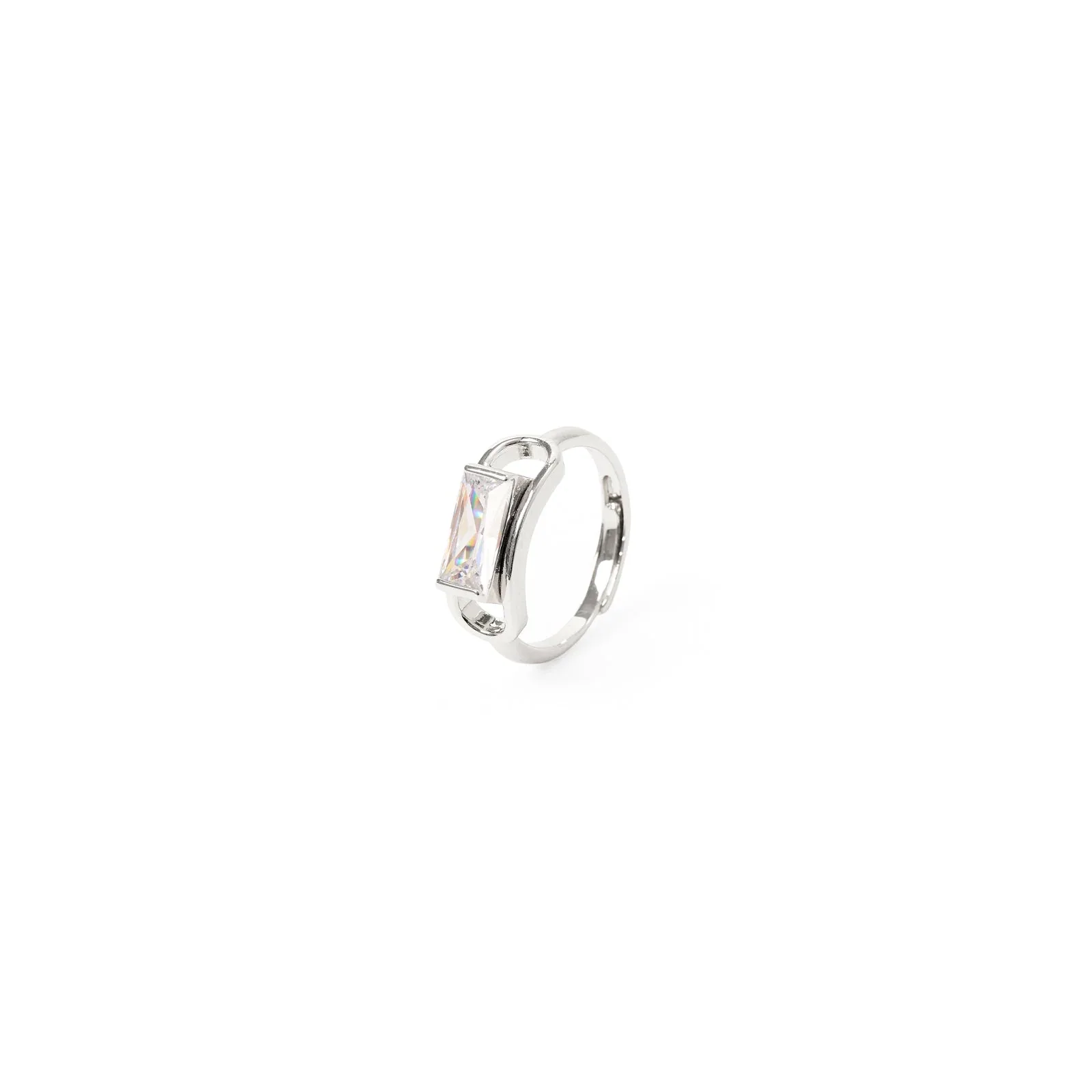 Anello ovale e baguette Pulse