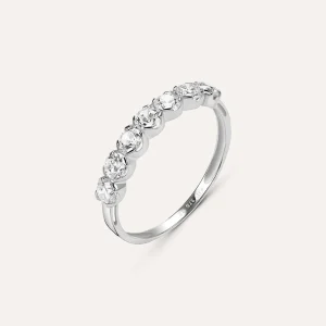 Anello Riviere Claire Oro Bianco Cubic Zirconia