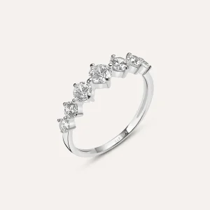 Anello Riviere Claire Oro Bianco Cubic Zirconia