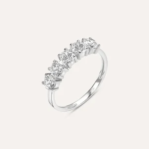 Anello Riviere Claire Oro Bianco Cubic Zirconia