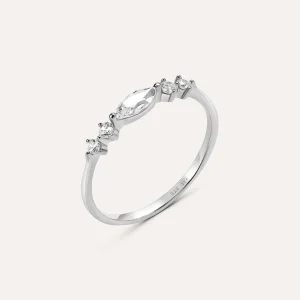 Anello Riviere Claire Oro Bianco Cubic Zirconia
