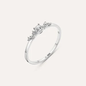 Anello Riviere Claire Oro Bianco Cubic Zirconia