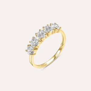 Anello Riviere Claire Oro Giallo Cubic Zirconia