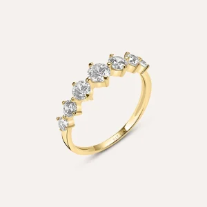 Anello Riviere Claire Oro Giallo Cubic Zirconia