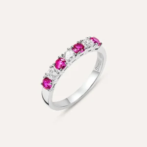 Anello Riviere Silver Elegance Argento Rodiato Cubic Zirconia