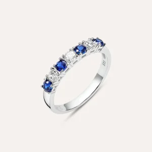 Anello Riviere Silver Elegance Argento Rodiato Cubic Zirconia