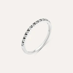 Anello Semi-eternity Sophia Oro Bianco Diamante