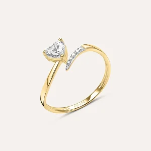 Anello Solitario Claire Oro Giallo Cubic Zirconia