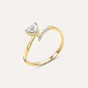 Anello Solitario Claire Oro Giallo Cubic Zirconia