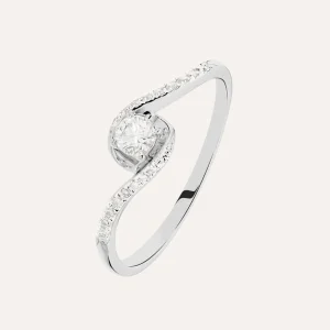 Anello Solitario Sophia Oro Bianco Diamante