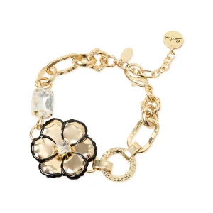 Bracciale anelli fiore La Dame