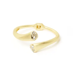 Bracciale bangle punte con cristalli Emilia