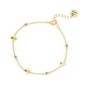 Bracciale catena fiori cilindretti Juliet