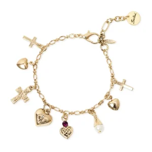 Bracciale catena mini pendenti Naos