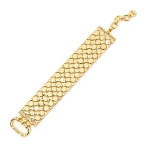 Bracciale con fascia a placchette geometriche Brienne