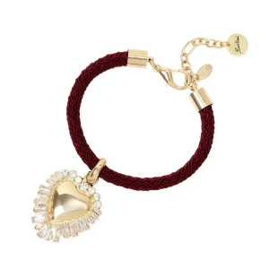 Bracciale cuore cristalli Ember