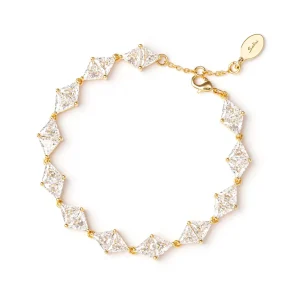 Bracciale di triangoli di zirconi Eva