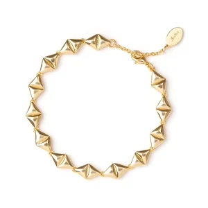 Bracciale di triangolini aurei Eva