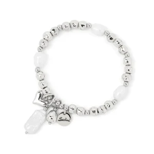 Bracciale elastico boule e ciondolini Andromeda