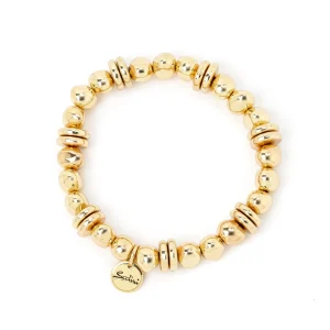 Bracciale elastico boule e dischetti Andromeda