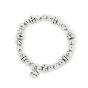 Bracciale elastico boule e dischetti Andromeda
