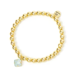 Bracciale elastico fiore pavè Juliet