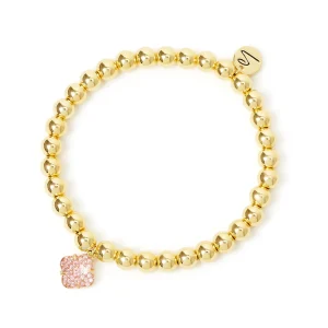 Bracciale elastico fiore pavè Juliet