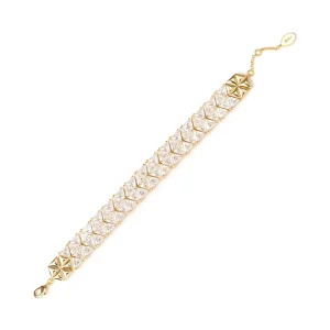 Bracciale fascia di triangoli di zirconi Eva