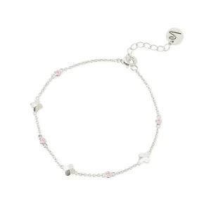 Bracciale fiorellini e cristalli Juliet