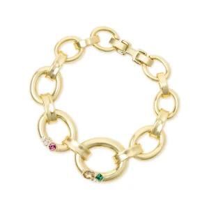 Bracciale grandi maglie ovali Emilia