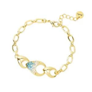 Bracciale maglie ovali tre gocce Deva