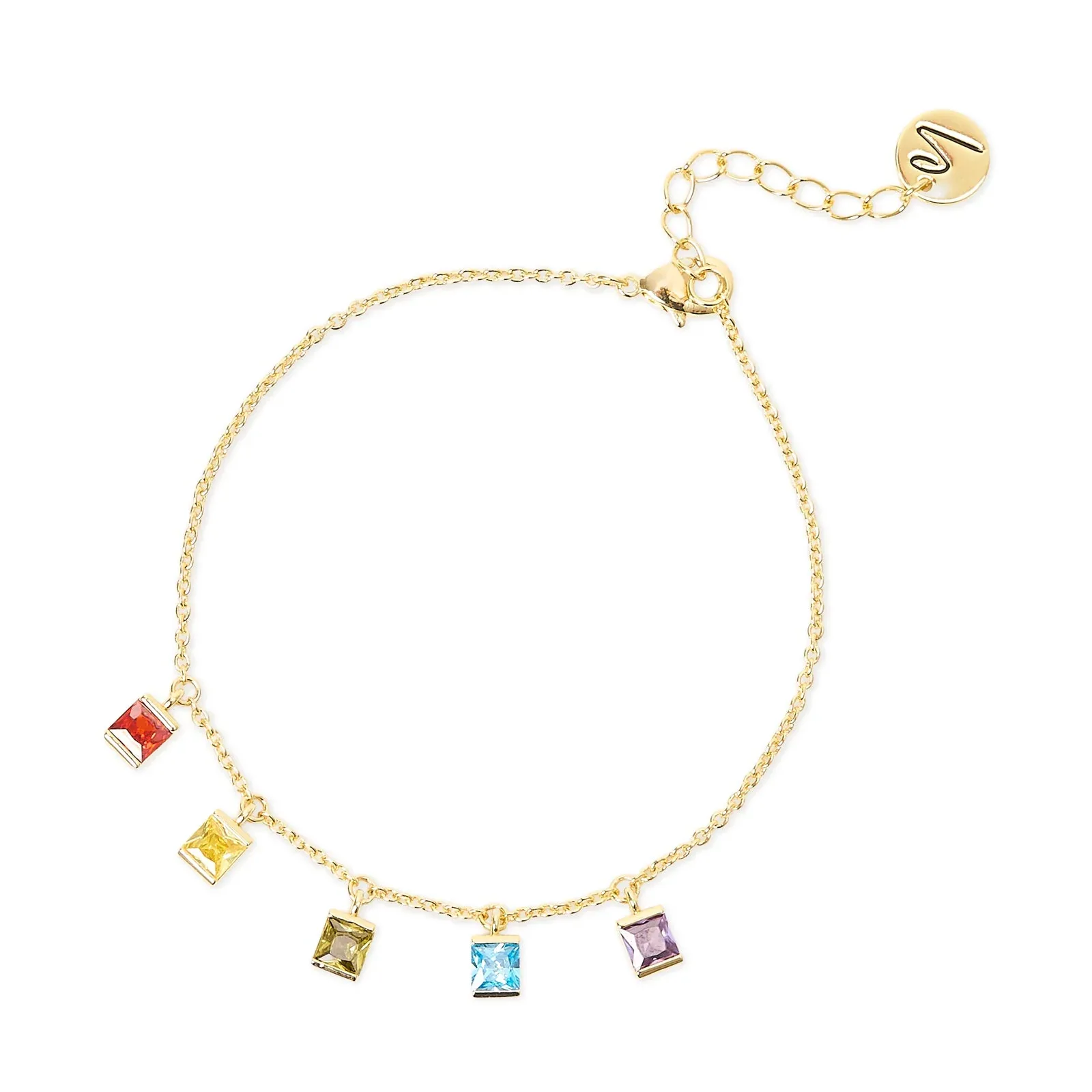 Bracciale piccoli pendenti quadrati Pulse