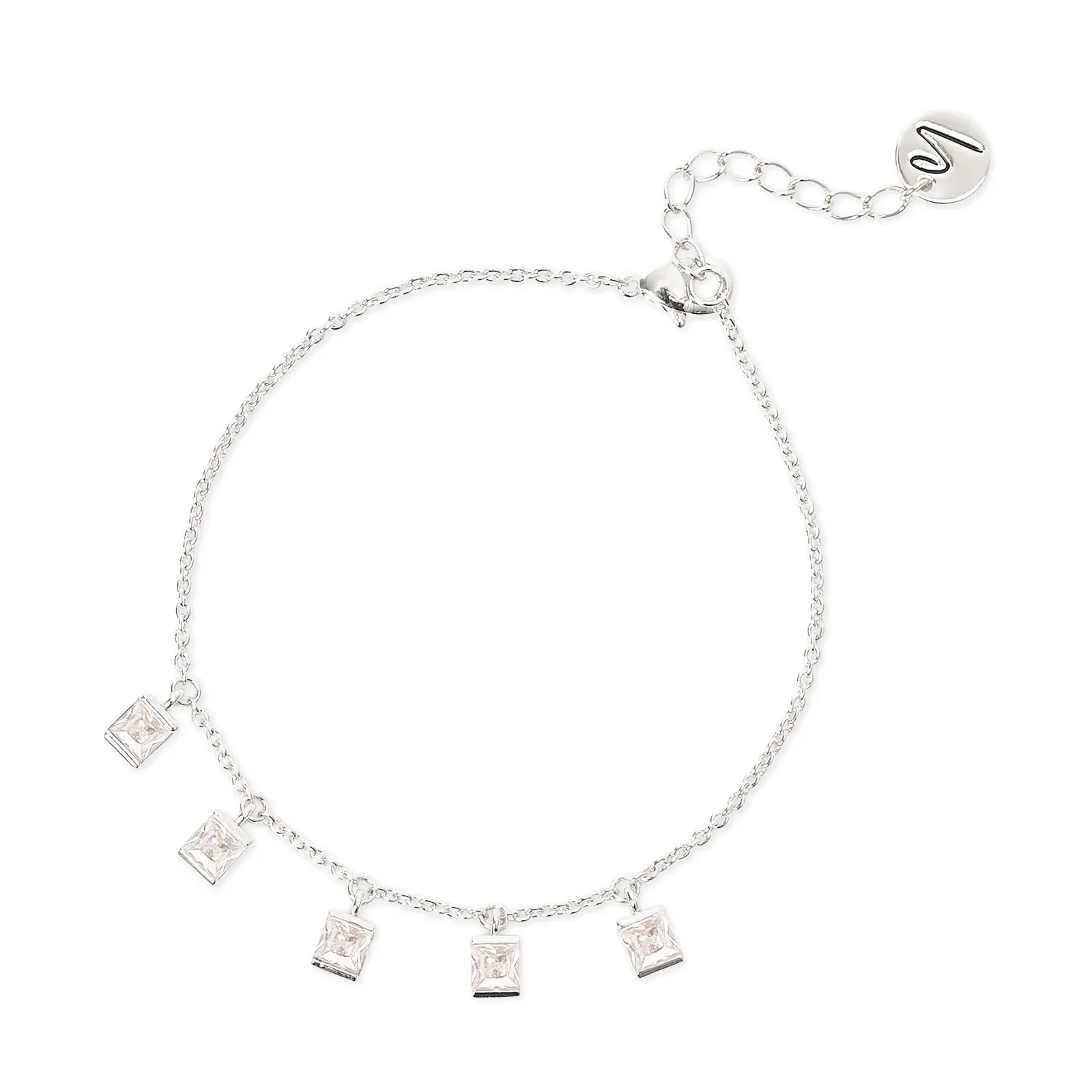 Bracciale piccoli pendenti quadrati Pulse
