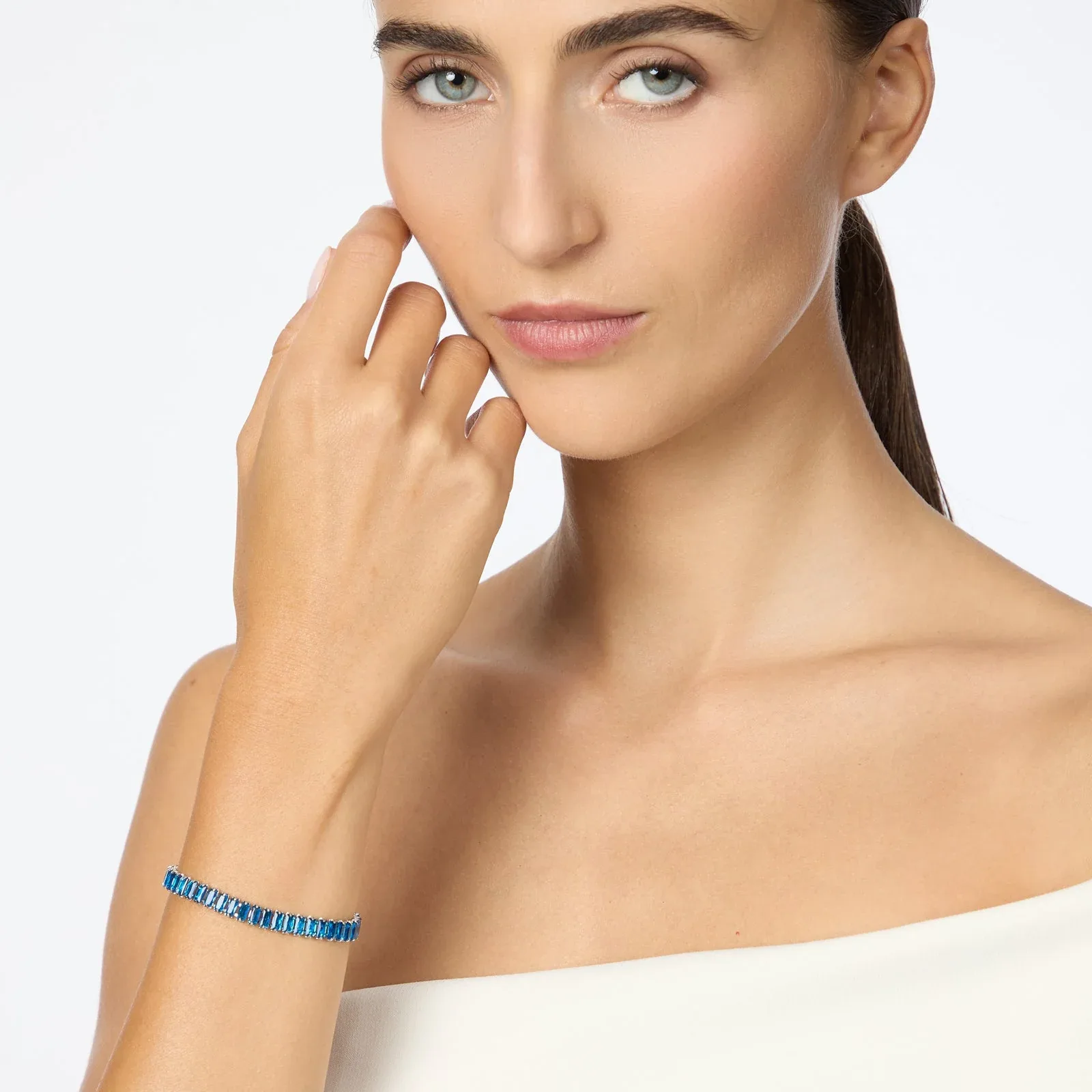 Bracciale tennis con cristalli Venus - immagine 2