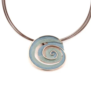 Collana chiocciola astratta