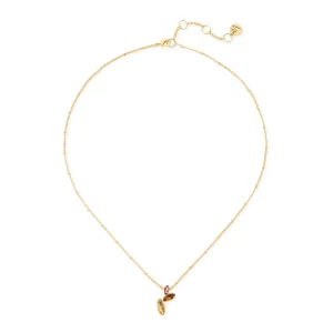Collana con composizione centrale di cristalli Foliage
