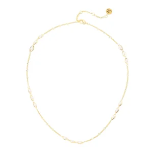 Collana con perle incorniciate Lady pearl