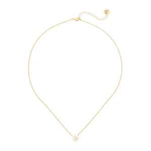 Collana con stella in pavé di zirconi Starlet
