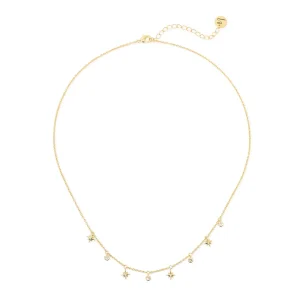 Collana con stelle e cristalli pendenti Starlet