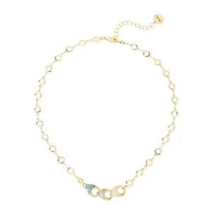 Collana corta anelli e tre gocce Deva