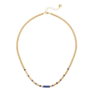 Collana corta anellini cilindretto Agafay